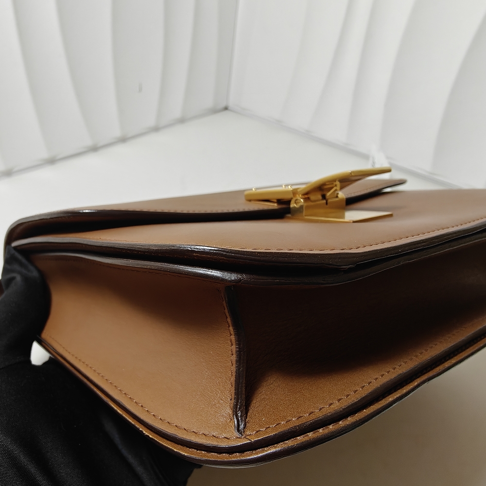 Celine Classic Box Flap Medium Calfskin Leather Bag Caramel - Picture 14 of 16